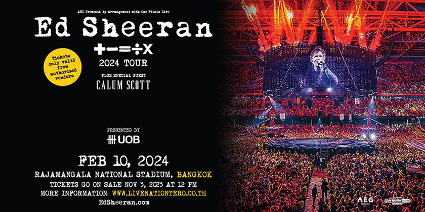 Ed Sheeran ‘+ - = ÷ x' Mathematics Tour Bangkok 2024